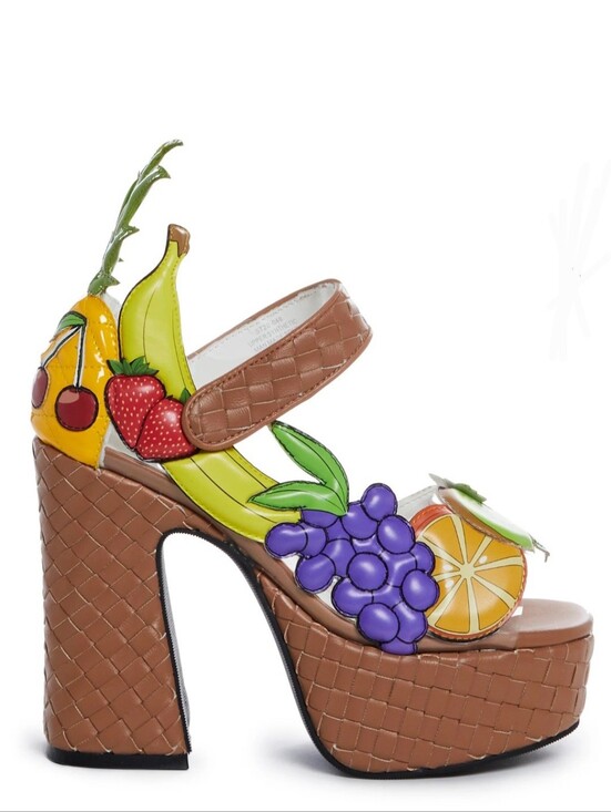 Dolls Kill | Shoes | Dolls Kill Brown Woven Platform Sandal With ...